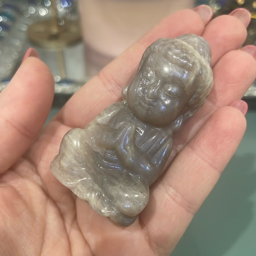 Moonstone Crystal Buddha